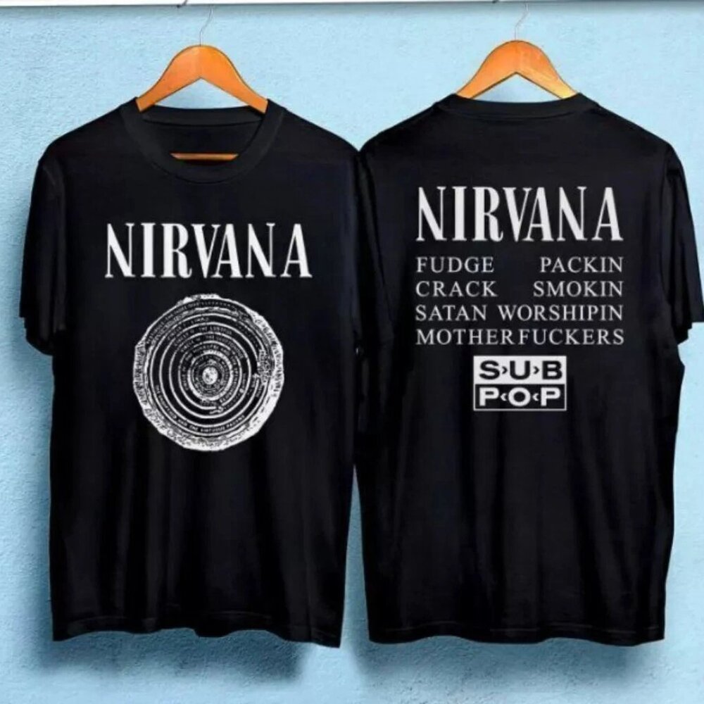 NIRVANA 90's Vintage Concert Tour Unisex T-Shirt for Music Fans 98